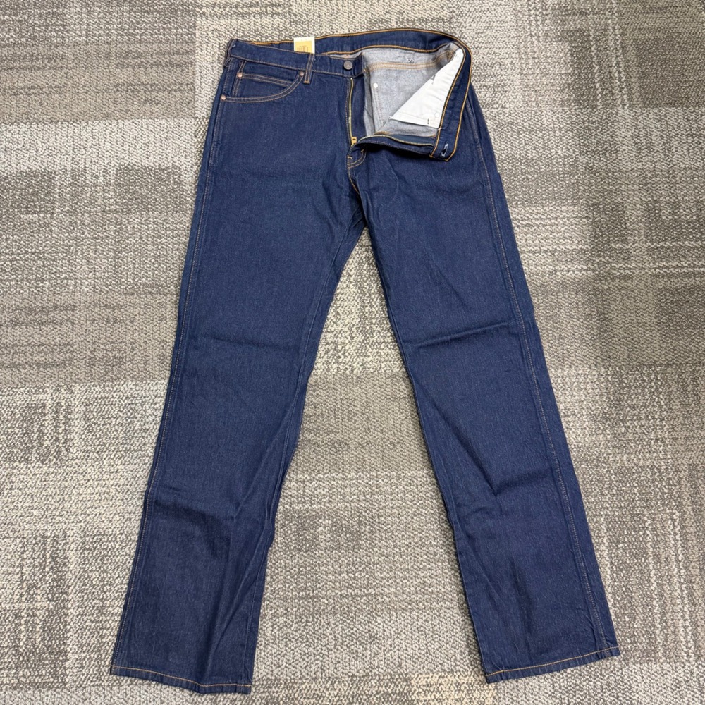 Levi's 557 Western Straight Jeans Mens 36x36 Blue Dark Wash Denim Pants